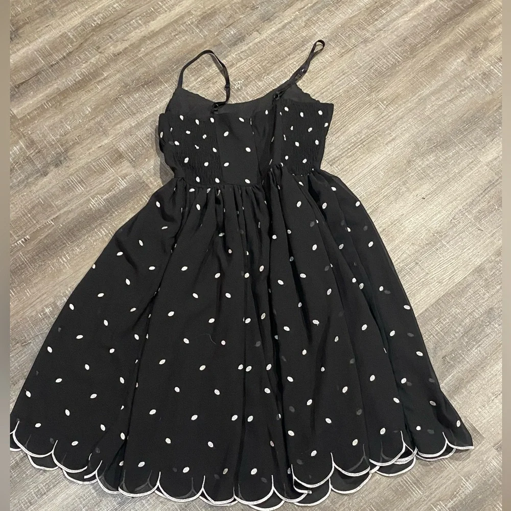 New Voodoo Vixen 50s Retro Black Polka Dot Fit & Flare Size Small 4 - Picture 9 of 11